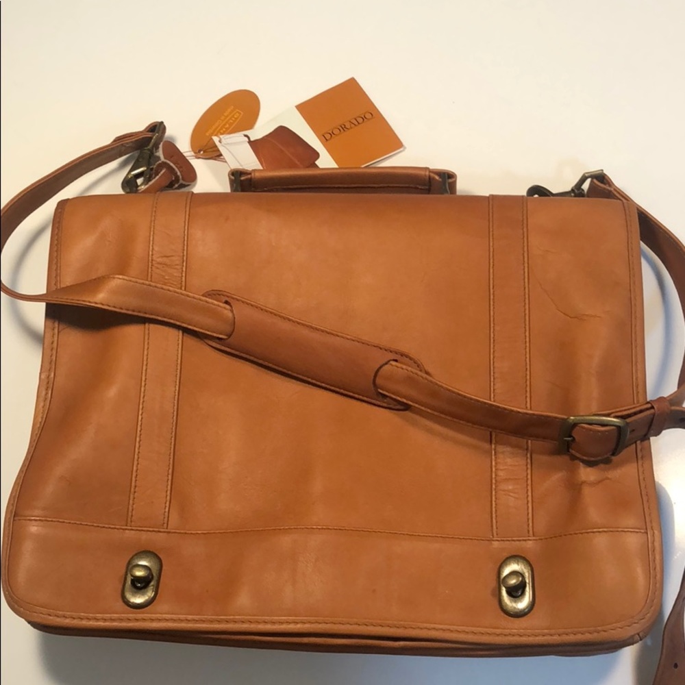 Leather briefcase/ laptop bag
